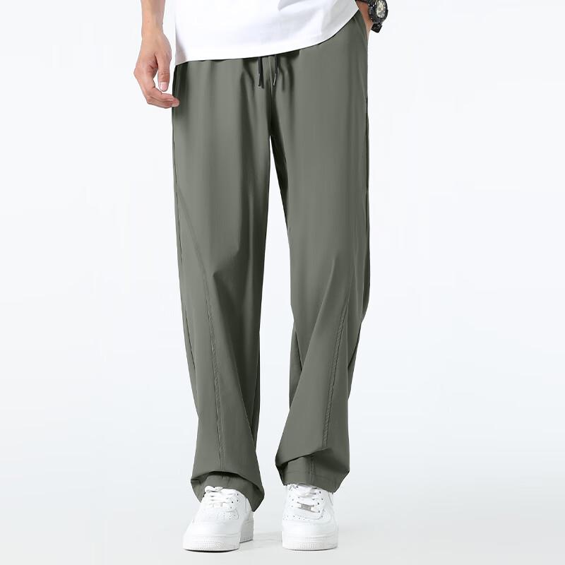 Mark Fairwhale Men's Ice Silk Quick-Dry Straight Leg Pants