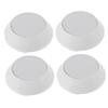 ACROPIX 65mm Diameter 5 Clips Car Wheel Tire Center Hub Cap Cover for Vehicle White 4pcs
