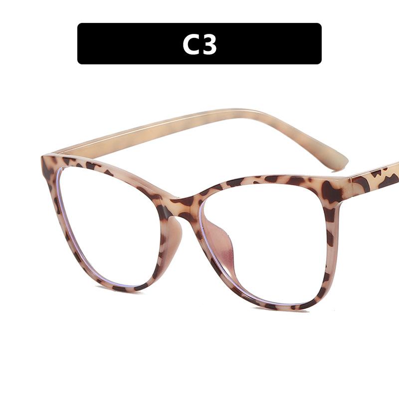 Fashionable Oversized Cat Eye Glasses Frame For Prescription Eyewear Short Sight Eyewear 0 -0.5 -1 -1.25 -1.5 -1.75 -2.0 To -6