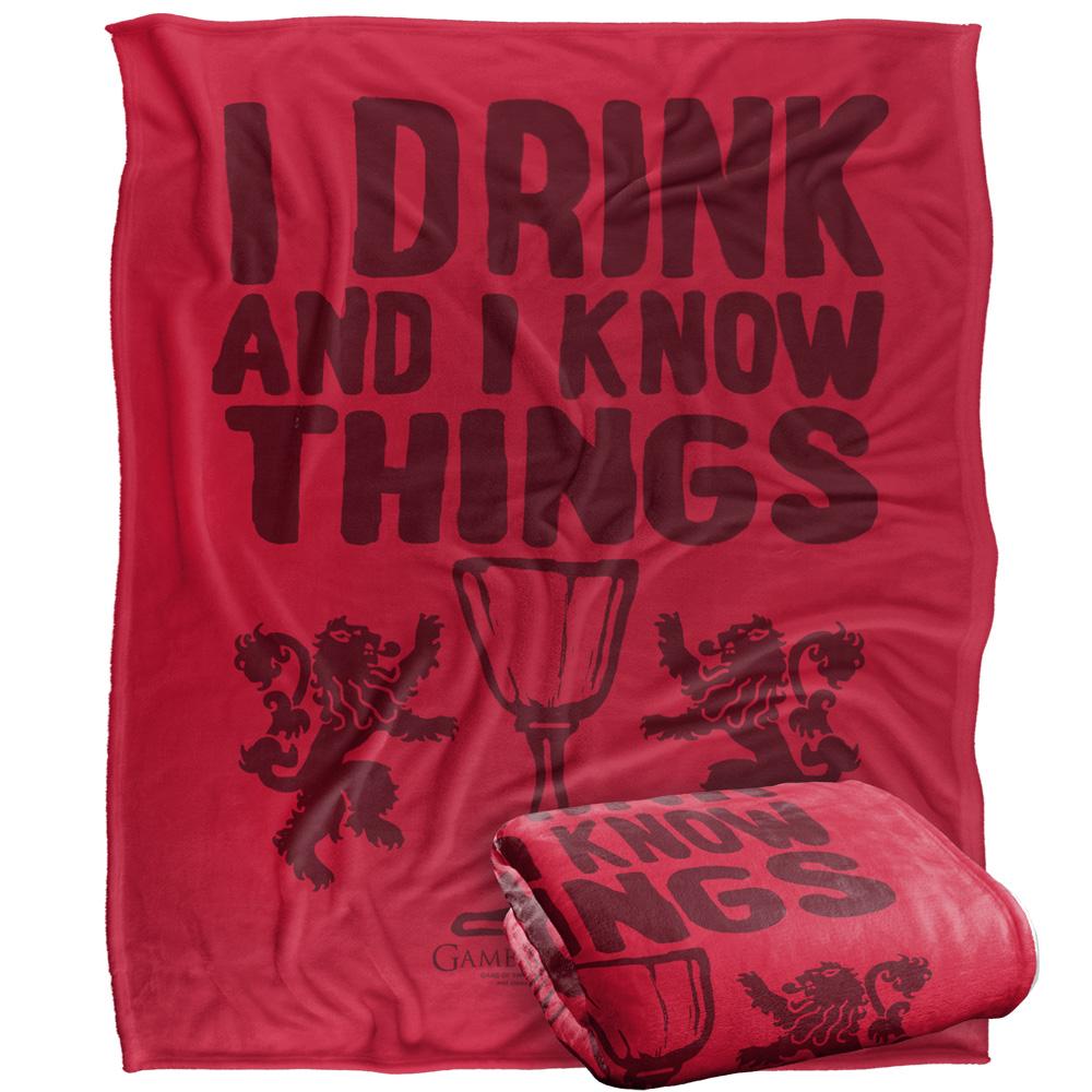 Game Of Thrones I Drink And I Know Thinga Blanket