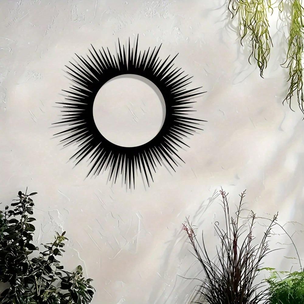 Bohemian Sun Metal Wall Art Vintage Astrological Mural Iron Home Decor Gift
