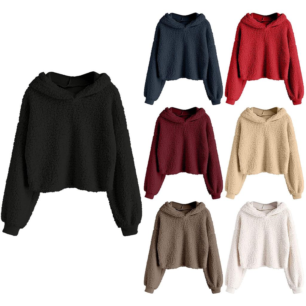 Women's Casual O-Neck Contrast Color Long Sleeve Top Pullover Sweatshir