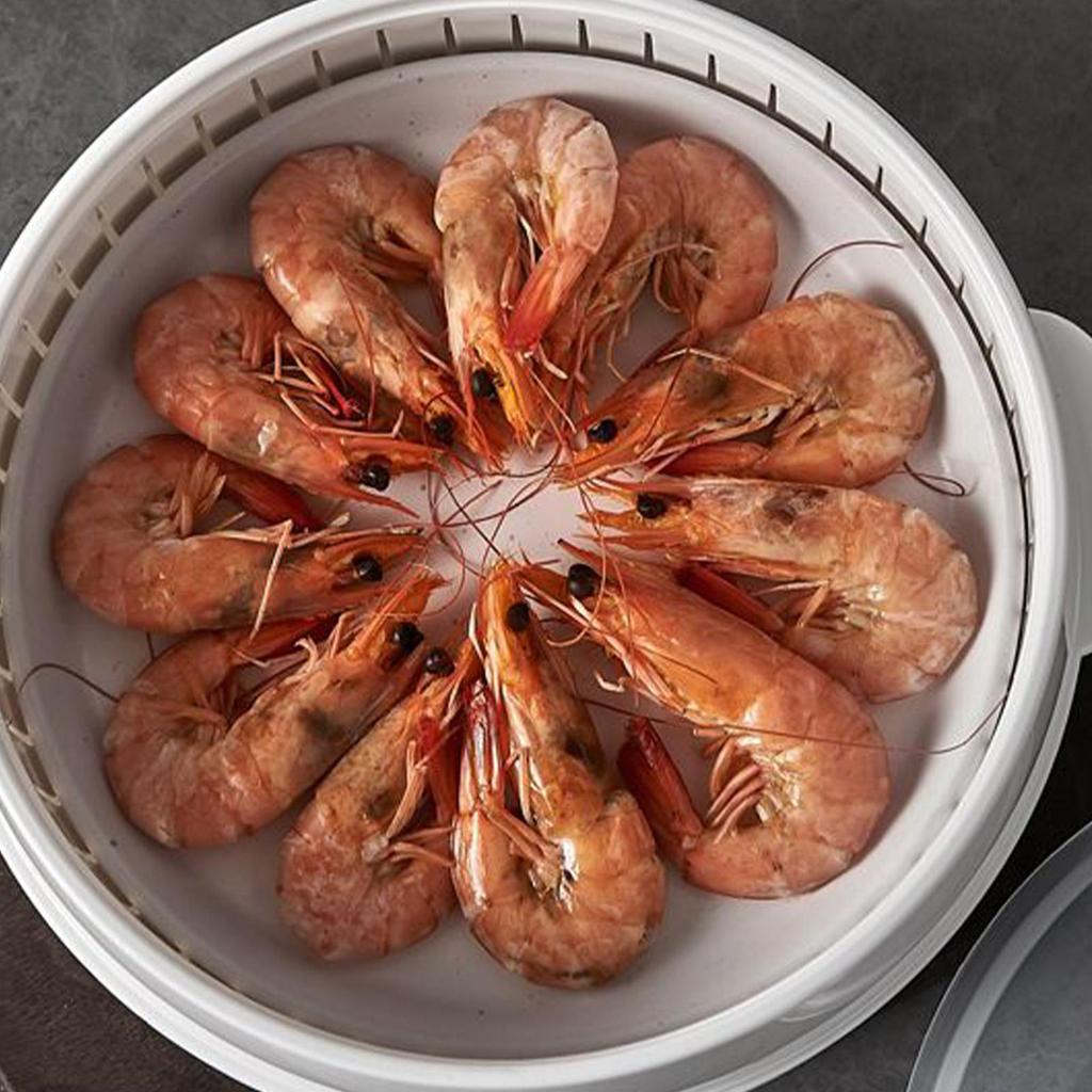 Microwave Heating Steamer Household Large Capacity Steamer Kitchen Steamer Box Steamer Rack With Tray Can Exhaust Steam 24.5cm