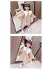 Spring Collection: Girls' Long-Sleeve Plaid Princess Dress In Cotton Linen.