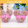 Sparkling Red Car Air Vent Perfume Crystal Design Flower Scent Long-lasting