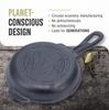 VICTORIA Cast Iron Skillet 4.8 Inch 12.3cm SKL204, Pre-Seasoned Long Handle Mini Frying Pan Made in Colombia