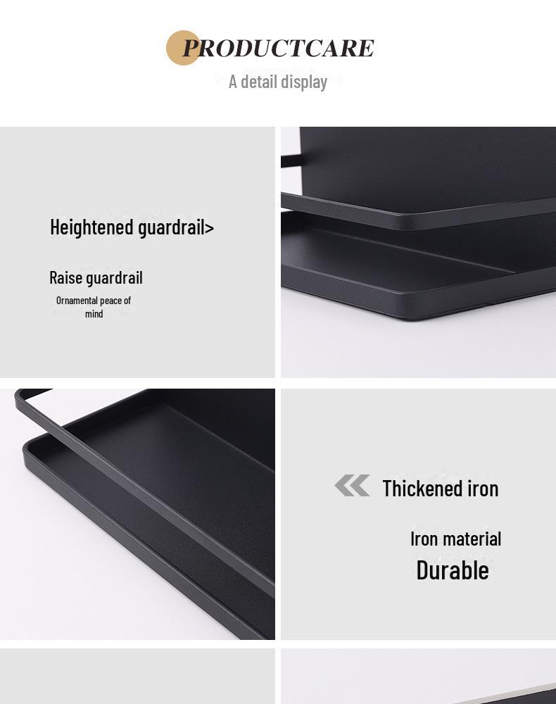 Magnetic Refrigerator Rack & Holder for Paper Towels, Seasoning Bottles, Cling Film, and Rags.