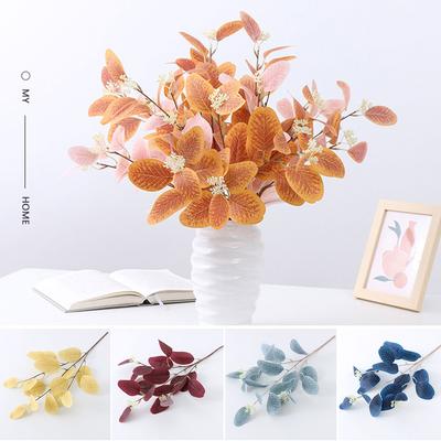 Autumn Artificial Eucalyptus Leaves Artificial Flowers Home Decoration Green Plants Apple Leaves Wedding Decoration False Leaves