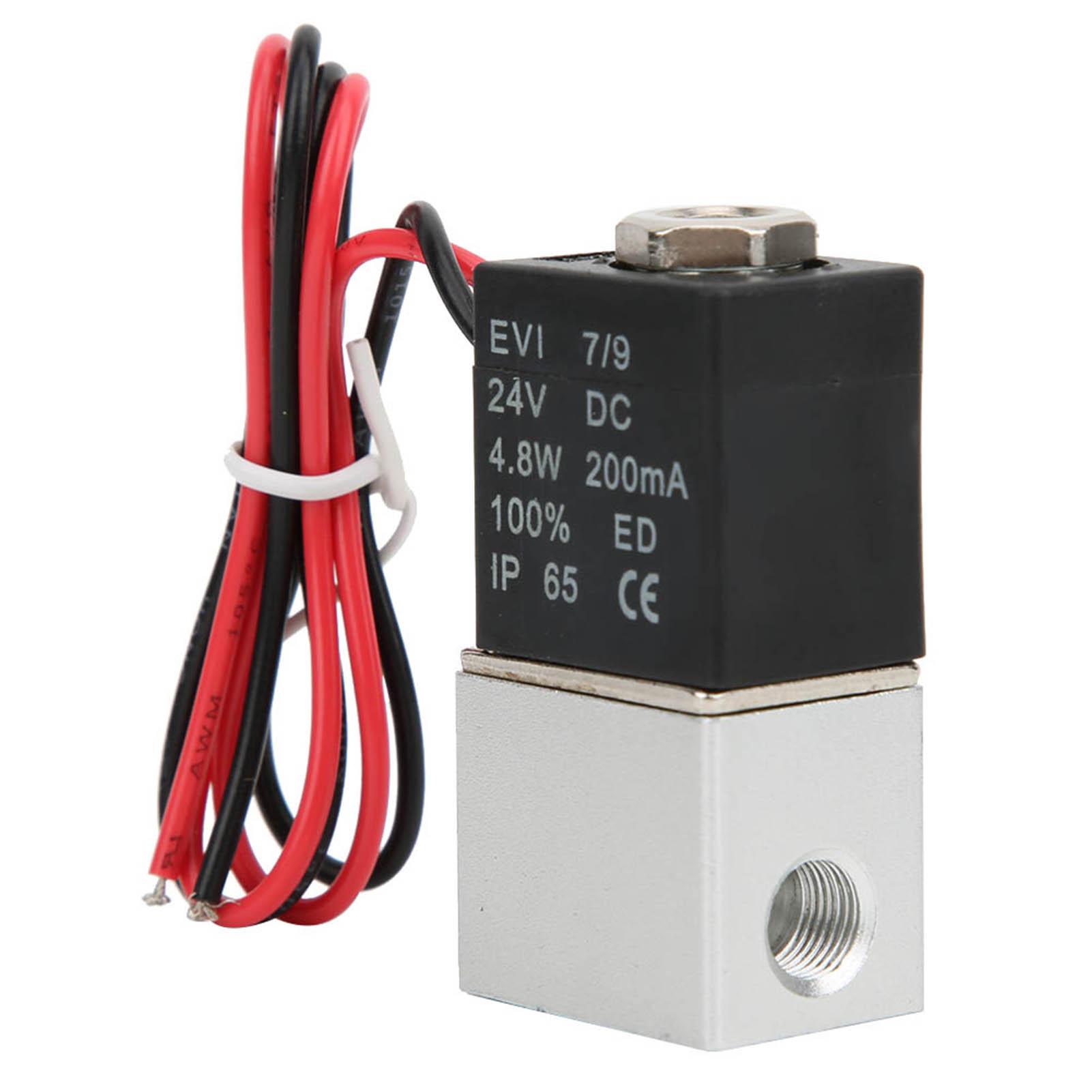 24V DC Rychlá odezva Elektrický solenoidový ventil 2 polohy 2 cesty Vzduch Voda Olej G1/8