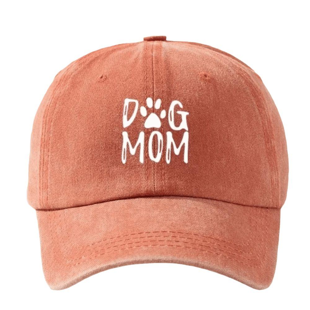 Dog Mom Pattern Baseball Hat Printed Sunshade Cap Casual Duckbill Cap  Dog Lover's Gift