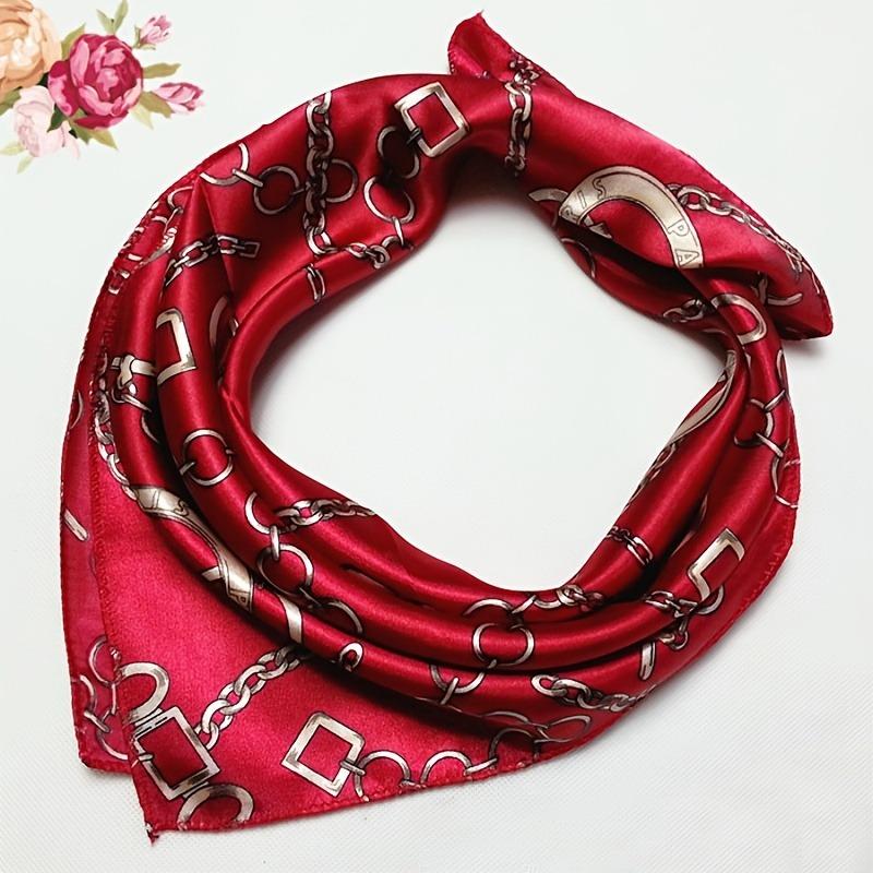 Foulard da Donna, Stile Coreano Primavera e Autunno, Versatile alla Moda, Piccolo Foulard Quadrato con Collo Decorativo