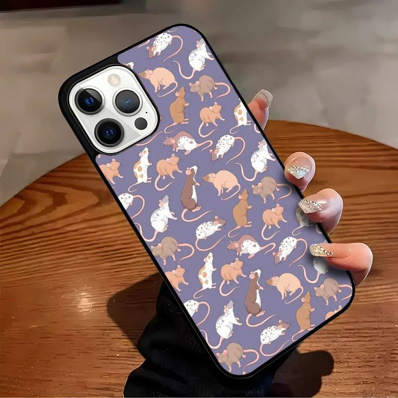 Cute Rattie Rats Phone Case For iPhone 17 Air 16 15 14 13 12 11 Pro Max Max Plus Bumper Case Cover