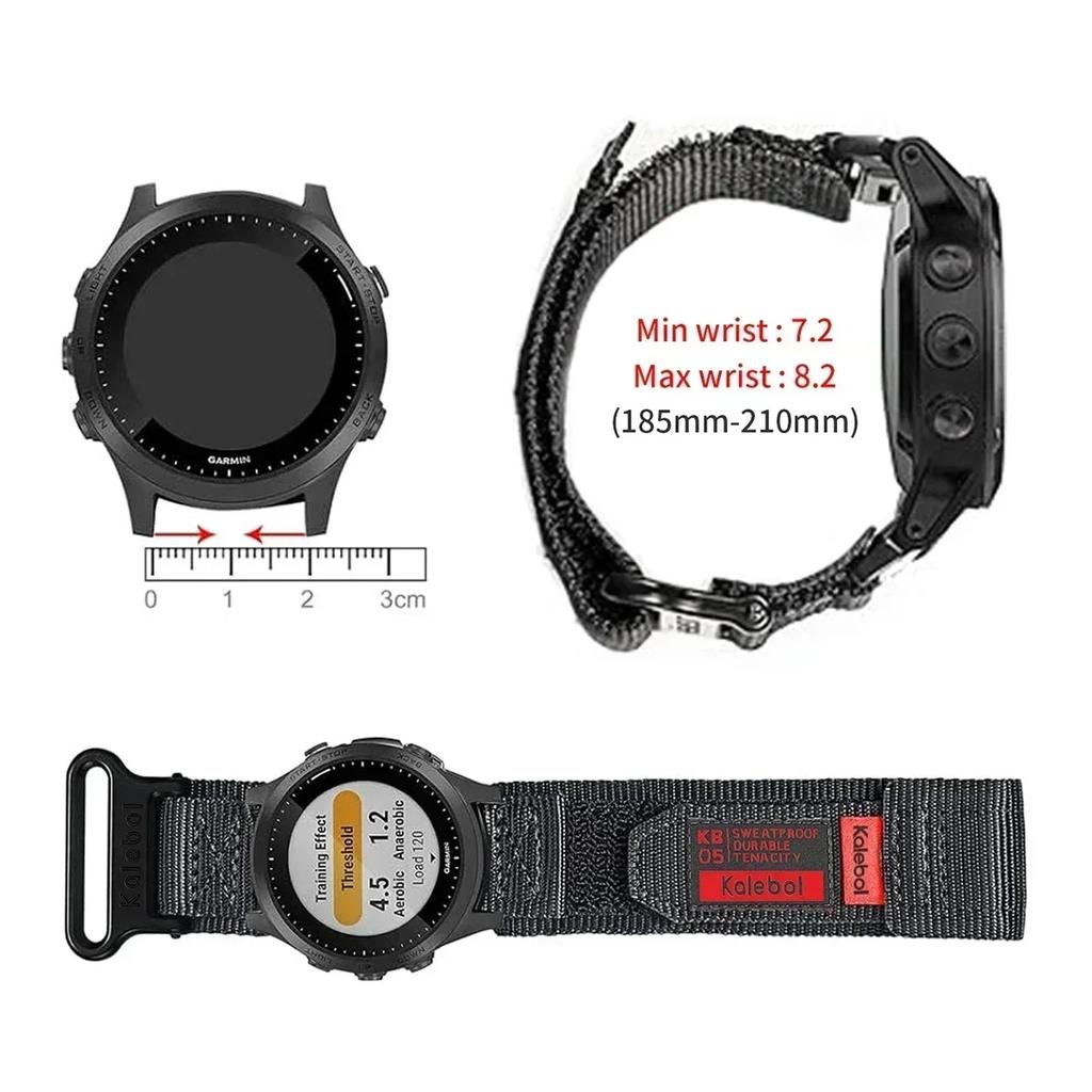 22 26mm Nylonový taktický řemínek Pro GARMIN FENIX8 7 7X PRO 6 6X Měkké odolné tělo pásku Pro 965 Instinctive QuickFit náramek