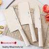 Wheat Cutting Board & Knife Set for Kitchen and Baby Food Prep