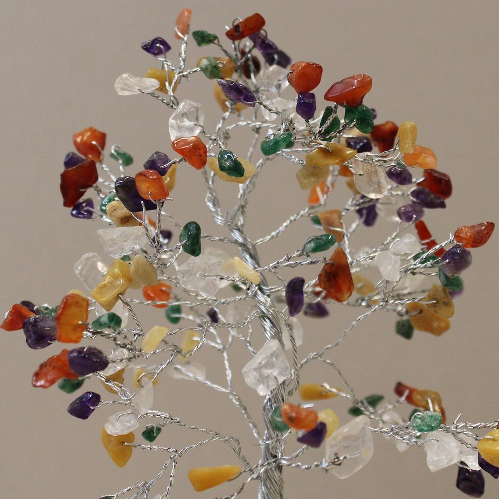 Crystal Tree With Orgonite Base, 160 Gemstones