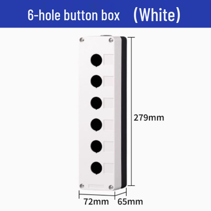 Strong Waterproof Magnetic Button Box: 1234-Position, Emergency Stop & Start Single Hole Control Switch.