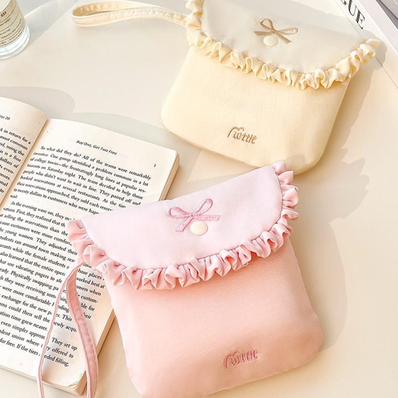 Binden Menstruationstuch Aufbewahrungstasche Tragbar Mini Student Monatliche Tasche Aufbewahrungstasche