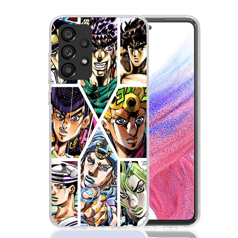 Anime JoJo Bizarre Adventure Case Phone Cover for Samsung Galaxy A17 A16 A15 A14 A13 A56 A55 A54 A53 A36 A35 A34 A33 A26 A25 A24