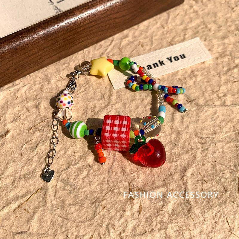 

Apple Paradise Dopamine Color Children s Fun Animal Beaded Necklace 2026 New Summer Clavicle Chain