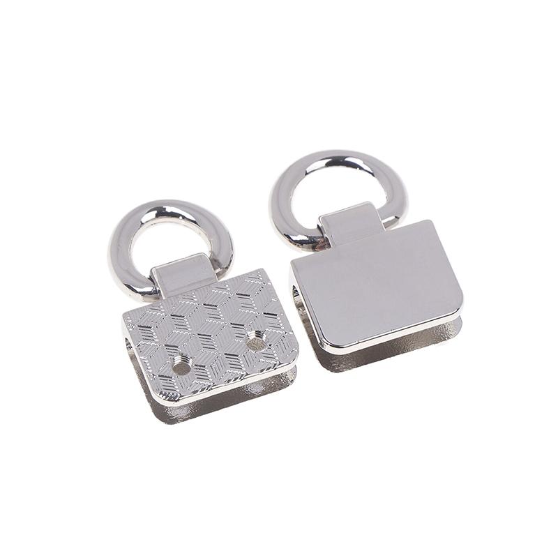 

2 шт. Металлические боковые подвесные пряжки-клипсы с D-кольцами для DIY кожаной сумки, ремня, ручки, деталей для наплечной сумки кроссбоди серебряный