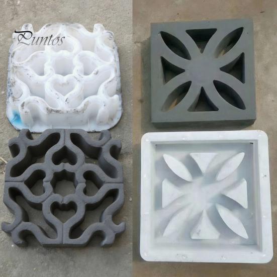 Decorative Garden Flagstone Maker Plastic Stepping Stones Mold, Reusable Concrete Mold for Walkway Path Maker, Durable DIY Casting Outdoor Cement
