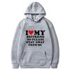 I Love My Girlfriend So Please Stay Away From Me Men Hoodie Funny Saying Quote Couple Fashion Pullover Casual Daily Sweatshirt