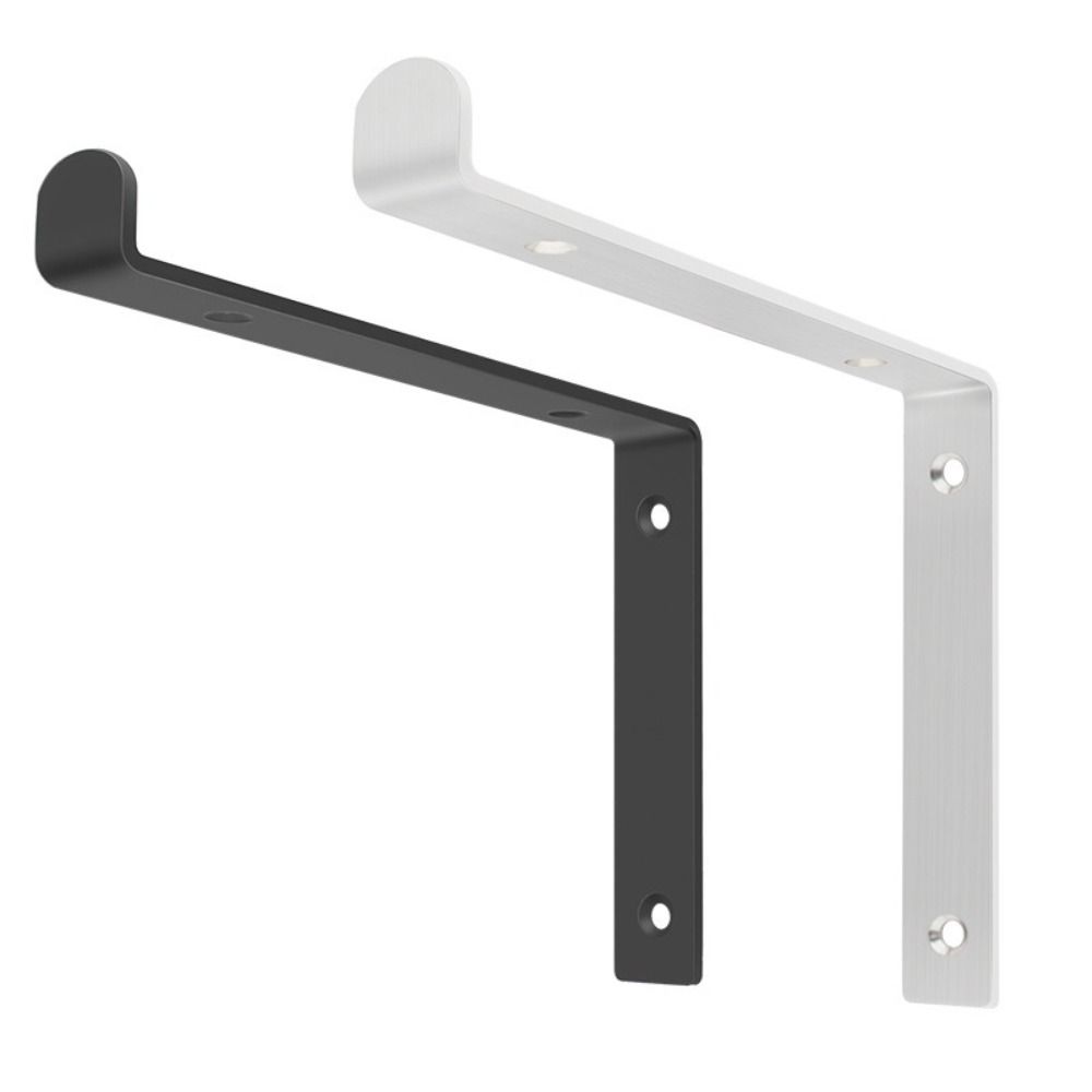 Stainless Steel L Type Shelf Brackets 90 Degree Concealed Triangular Support Frame Rustproof Enduring Floating Shelf Bracket
