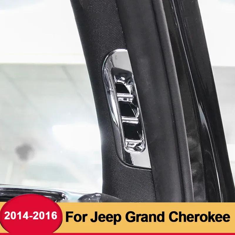 For Jeep Grand Cherokee 2014 2015 2016 2017 2018  Car Front A-Pillar Air Outlet Decoration Cover Trim Styling Accessories