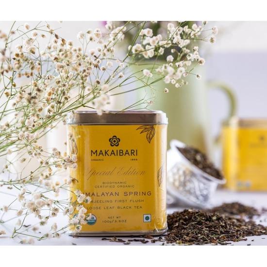 Makaibari Himalayan Spring, Special Edition First Flush Svart te 100 g Löst te Första skörden Svart te | Single Estate Löst te