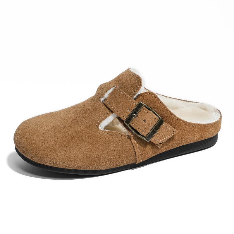 Skóra krowia anty-welurowa buty z dużą główką damskie buty bawełniane damskie welurowe buty zimowe damska odzież wierzchnia puszyste buty jeden pedał