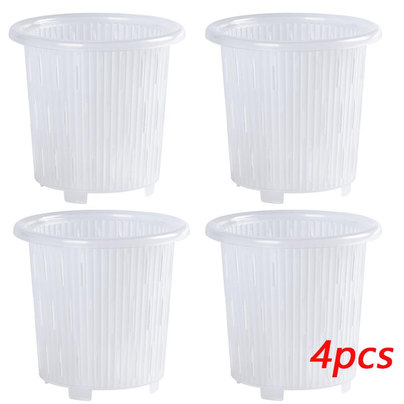 Meshpot Clear Plastic Orchid Pots For Flower Breathable Basin Orchid Planters Root Control Orchid Transparent Desktop Pot
