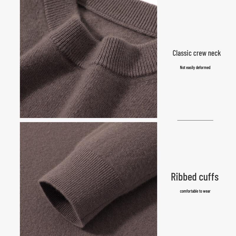 Lawes Men's Pure Cashmere Round Neck Sweater