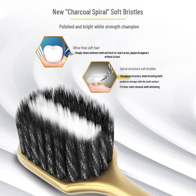 Colgate 48-Hole Wide Head Charcoal Soft Bristle Toothbrush (2-Pack)