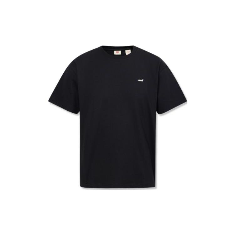 

Levis SS23 Футболка с буквенным логотипом, со спущенным плечом, повседневная, с коротким рукавом, мужская, топы, черная A6382-0001 S