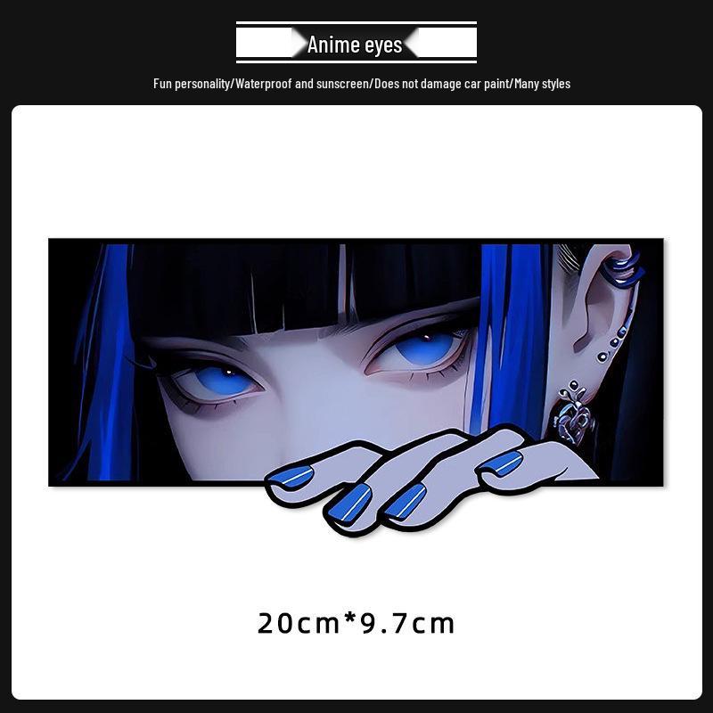 Anime Augen Rücklicht Aufkleber: Einzigartige Rennrad- & Autodekoration