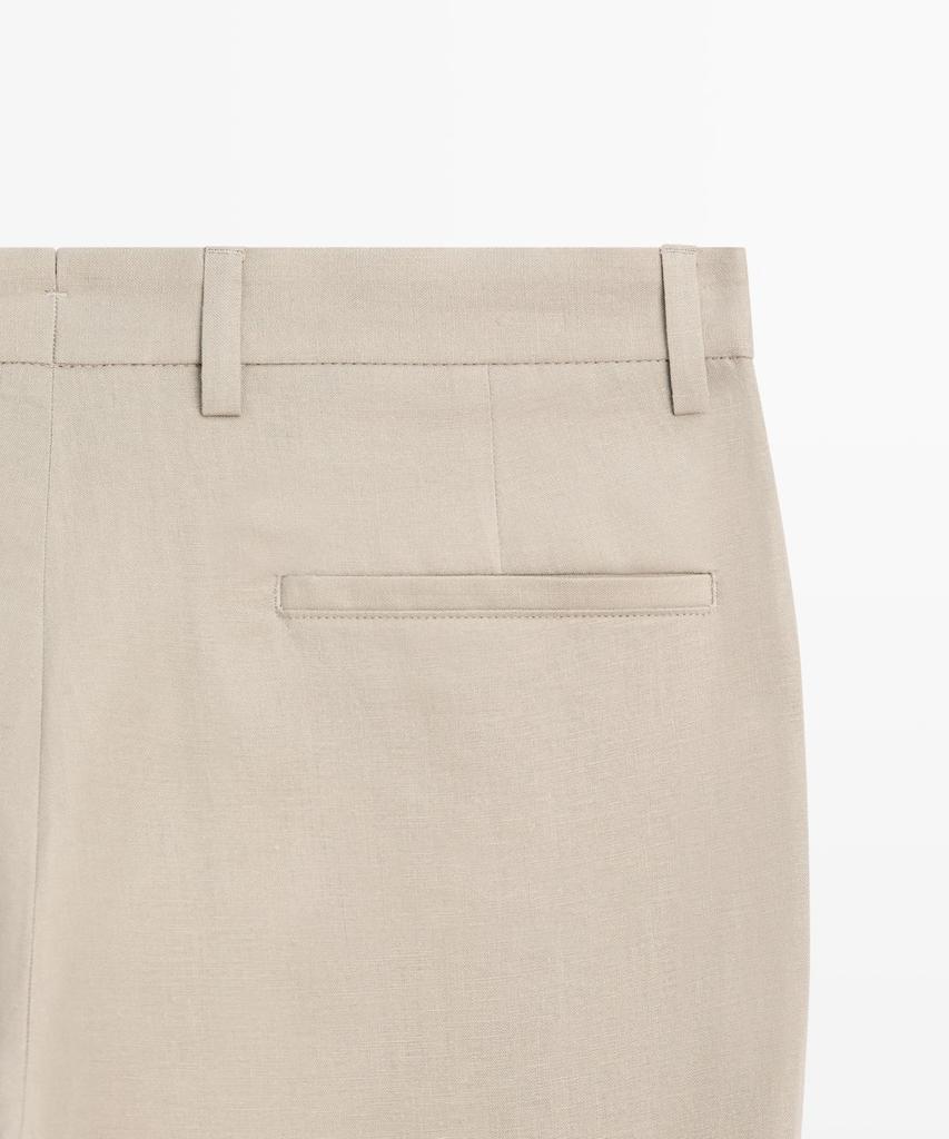 Masimodutti Linen Suit Pants