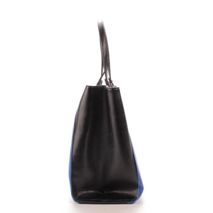 Tote Bag - CHRISTIAN LACROIX - Royal 1 - Royal Blue/Black - Adjustable Shoulder Strap - 100% Polyurethane