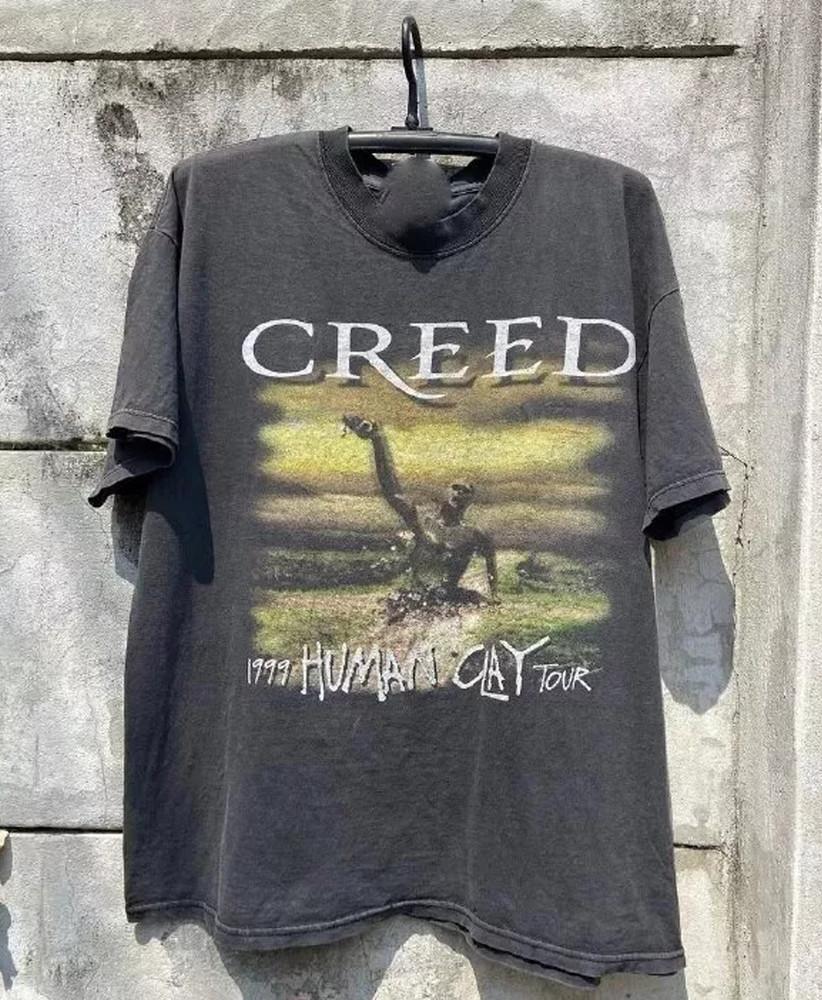 Creed 1999 Футболка унисекс с коротким рукавом, черная, с принтом группы, все размеры S-5XL, мужская AD110 S