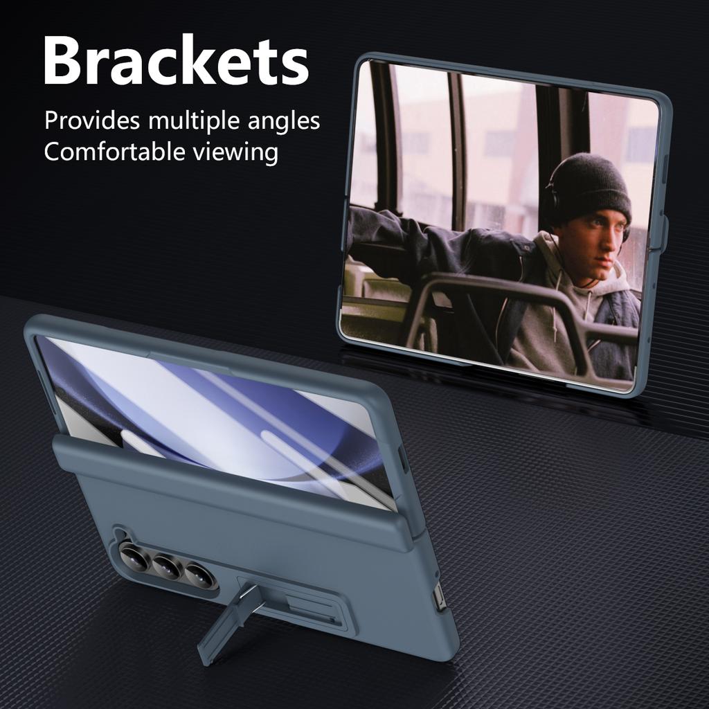 Für Samsung Galaxy Z Fold6 5G Hülle Hartes PC Anti-Fall Handyhülle mit Ständer