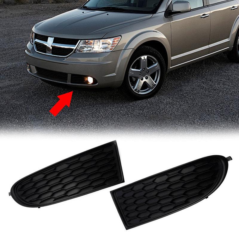A Pair Front Bumper Fog Light Lamp Cover Bezel For 2011- Dodge Journey