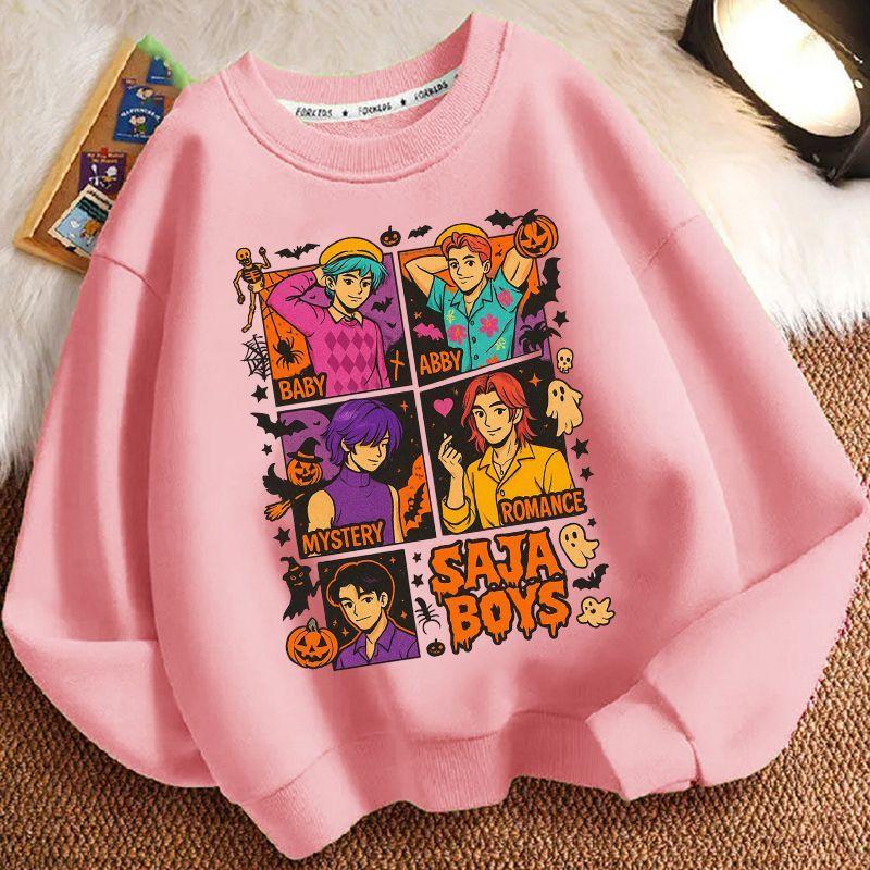 Children's Witch Hunt Team Hoodies, Spring and Autumn Boys' and Girls' Casual Long-sleeved Hoodies