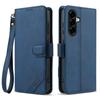 Portemonnaie-Hülle für Galaxy A37 5G - Leder/PU, Blau, Mit Lanyard