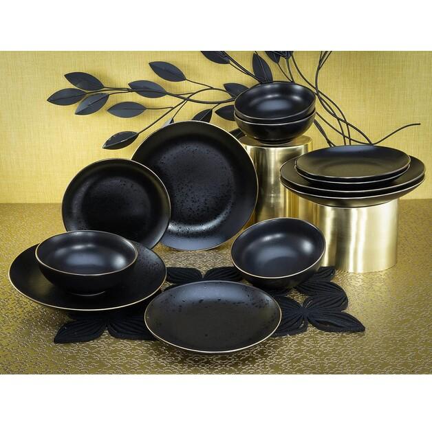 Набор посуды CreaTable Industrial Gold Black, 12 предметов (22707)