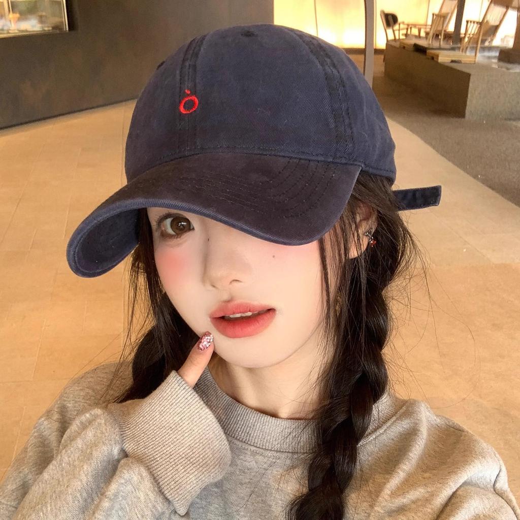 Versatile 2025 Women's Korean Style Baseball Cap: Soft Top Outdoor Sun Hat with Trendy Duckbill Design for Larger Head Size.