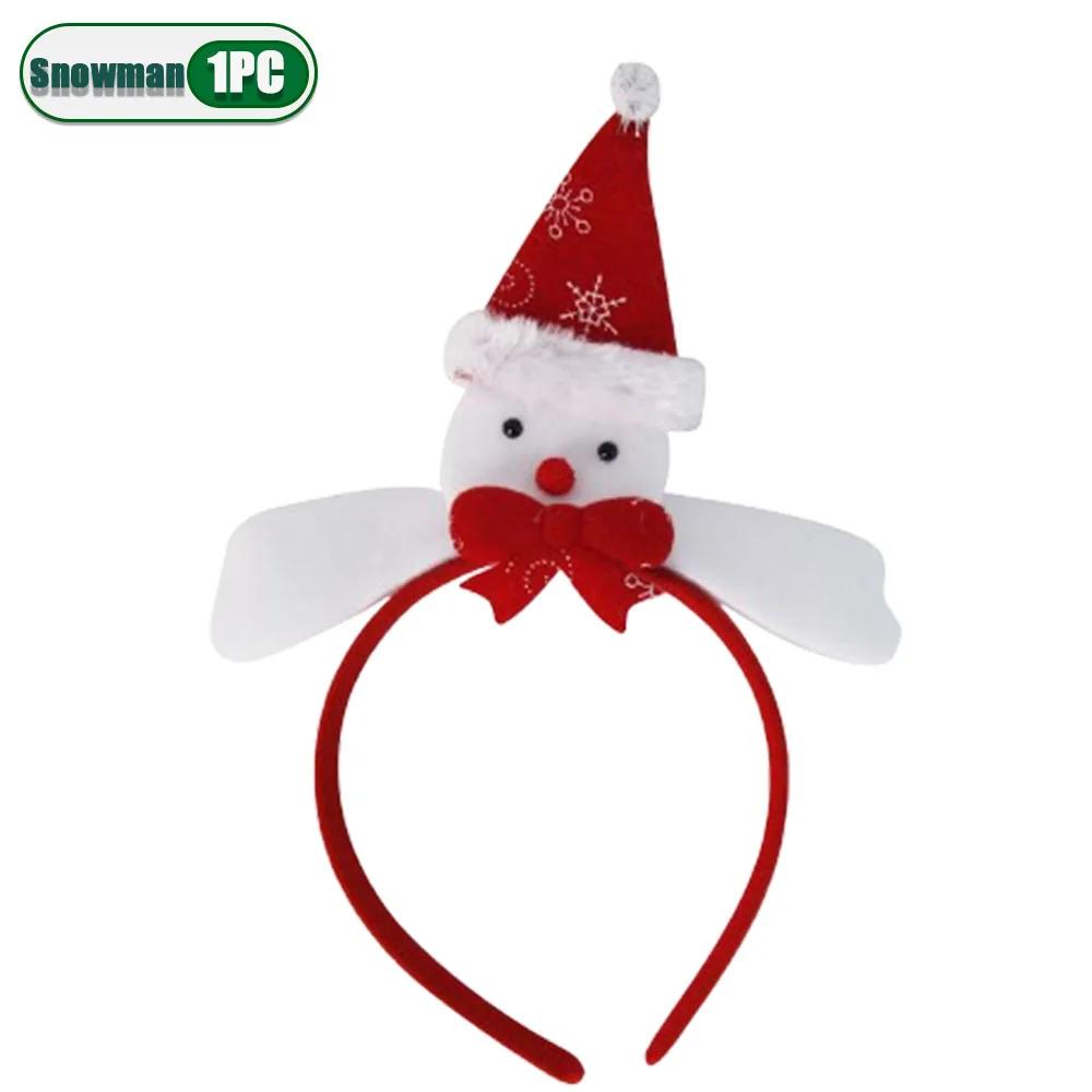 1-20 STÜCKE 2025 Neue Weihnachts-Haarbänder Festliche Partydekoration Erwachsene Kinder Foto-Requisiten Weihnachtsmütze Schneemann Stirnband