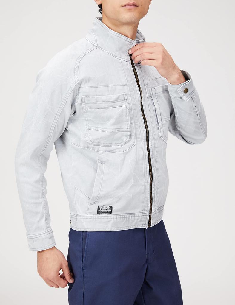 Toraichi Size Size Men's Jacket, 37-Silver, 4L, 3550-124