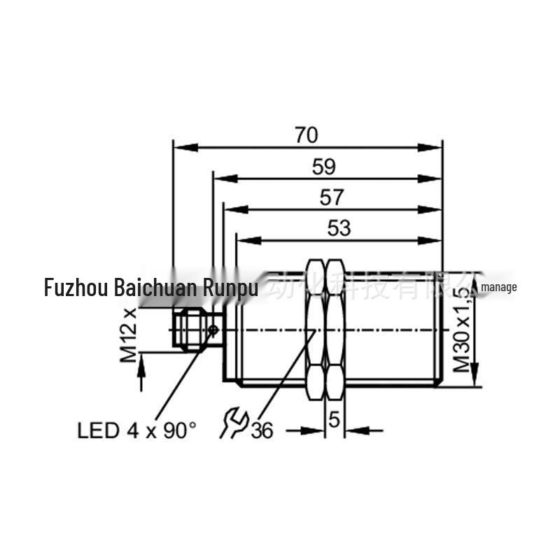 IIC214 IFM Inductive Proximity Sensor - Oil & Coolant Resistant, Brand New Original IIC214