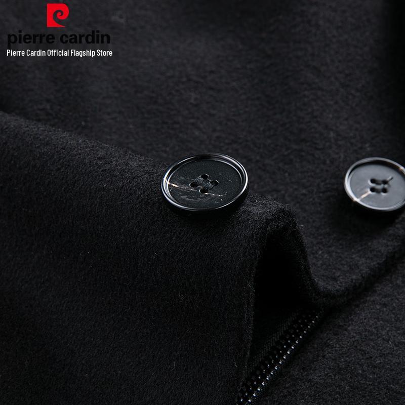 Pierre Cardin Men's Detachable Goose Down Wool Coat