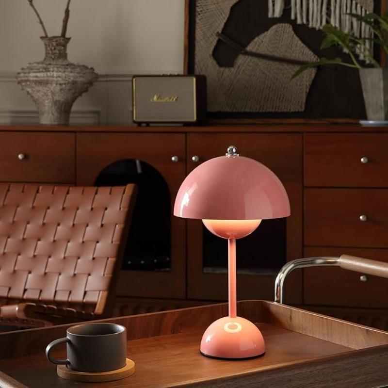1Pc Rechargeable Flower Bud Table Lamp, Ambient Lamp, Bedroom Modern Simple and Atmospheric Table Lamp, Decorative Lamp