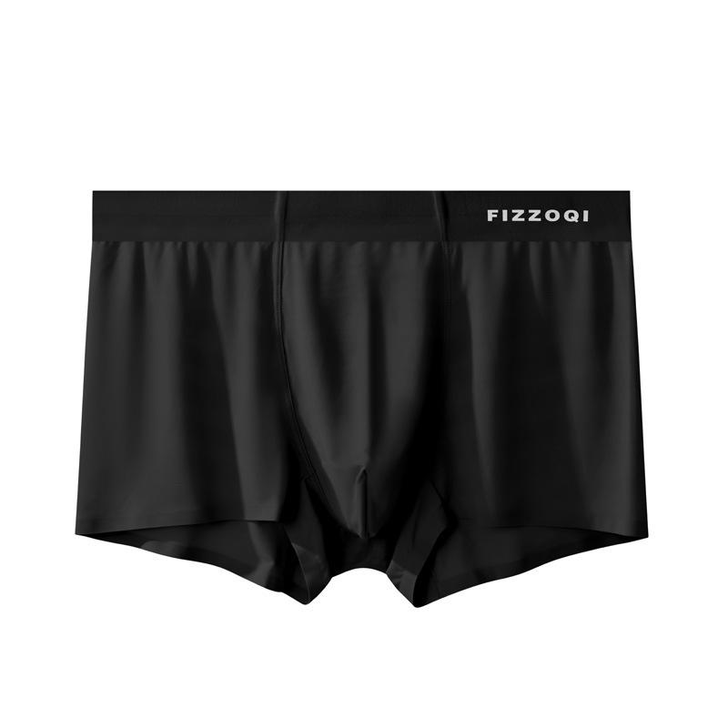 

Мужское ледяное шелковое нижнее белье Мужские дышащие сексуальные и модные шорты с квадратными углами 4XL чёрный